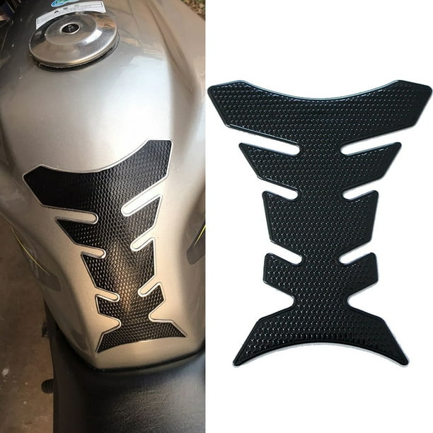 Motorcycle Tank Pad Gel Oil Gas Fuel Tank Protector Fishbone Decal Sticker